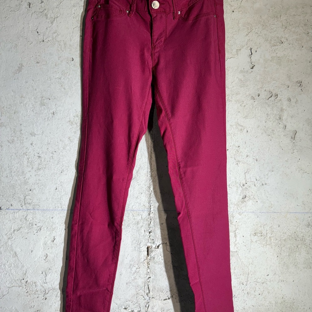 YMI Women's Deep Red Skinny Jeans